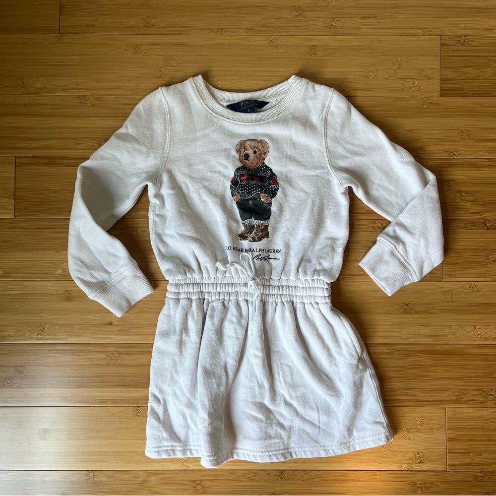 Polo by Ralph Lauren White Kids Casual Dress